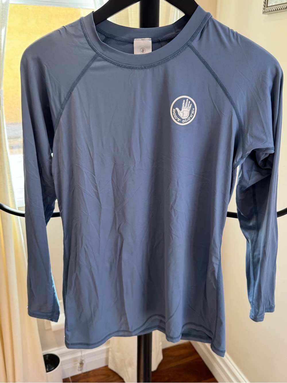 Body Glove Kids Long-Sleeve Rash Guard Top - Slate Blue XL